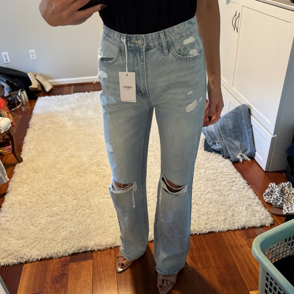 High Rise Light Blue Jeans - Picture 8 of 13